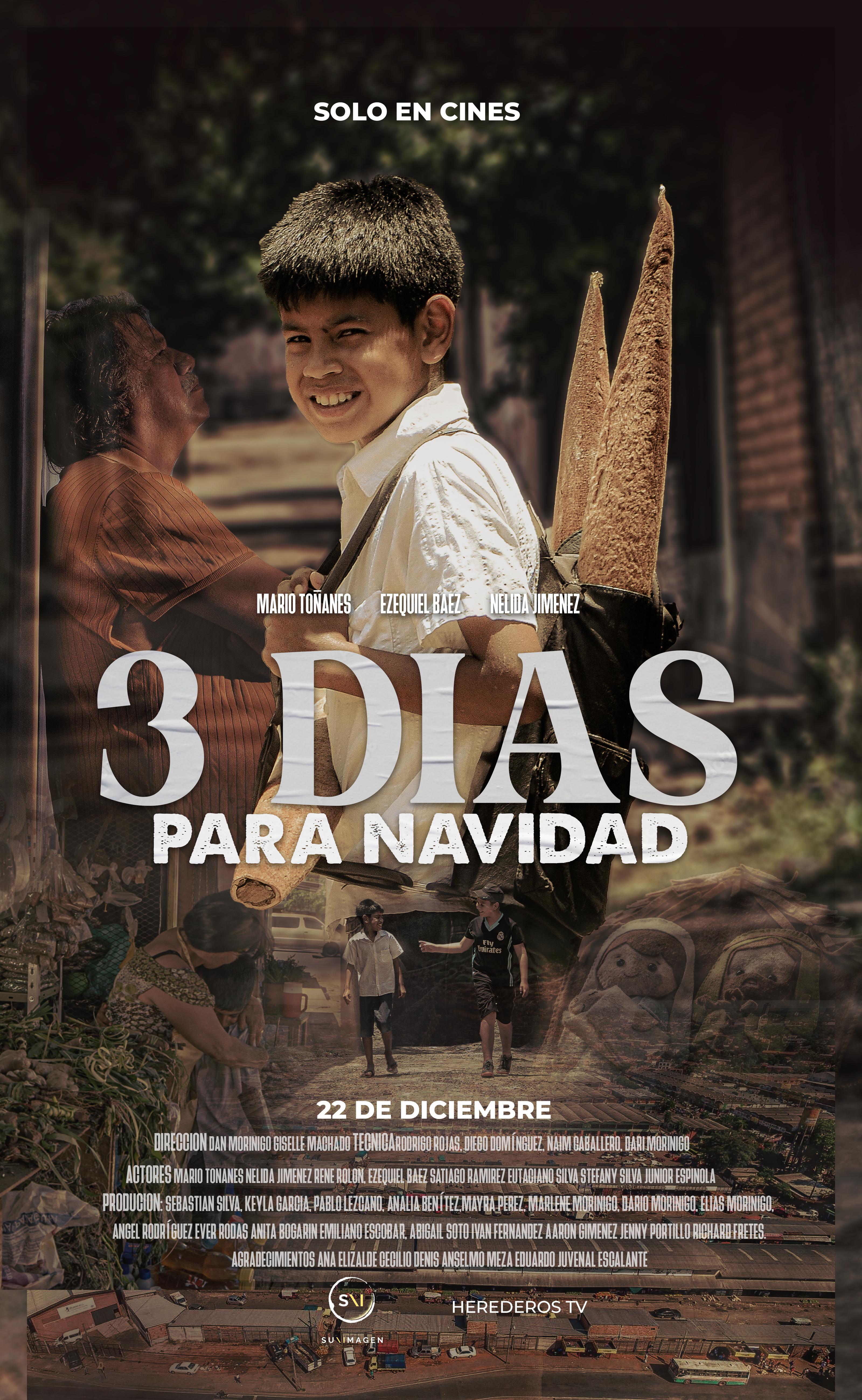 Afiche Tres Días para Navidad
